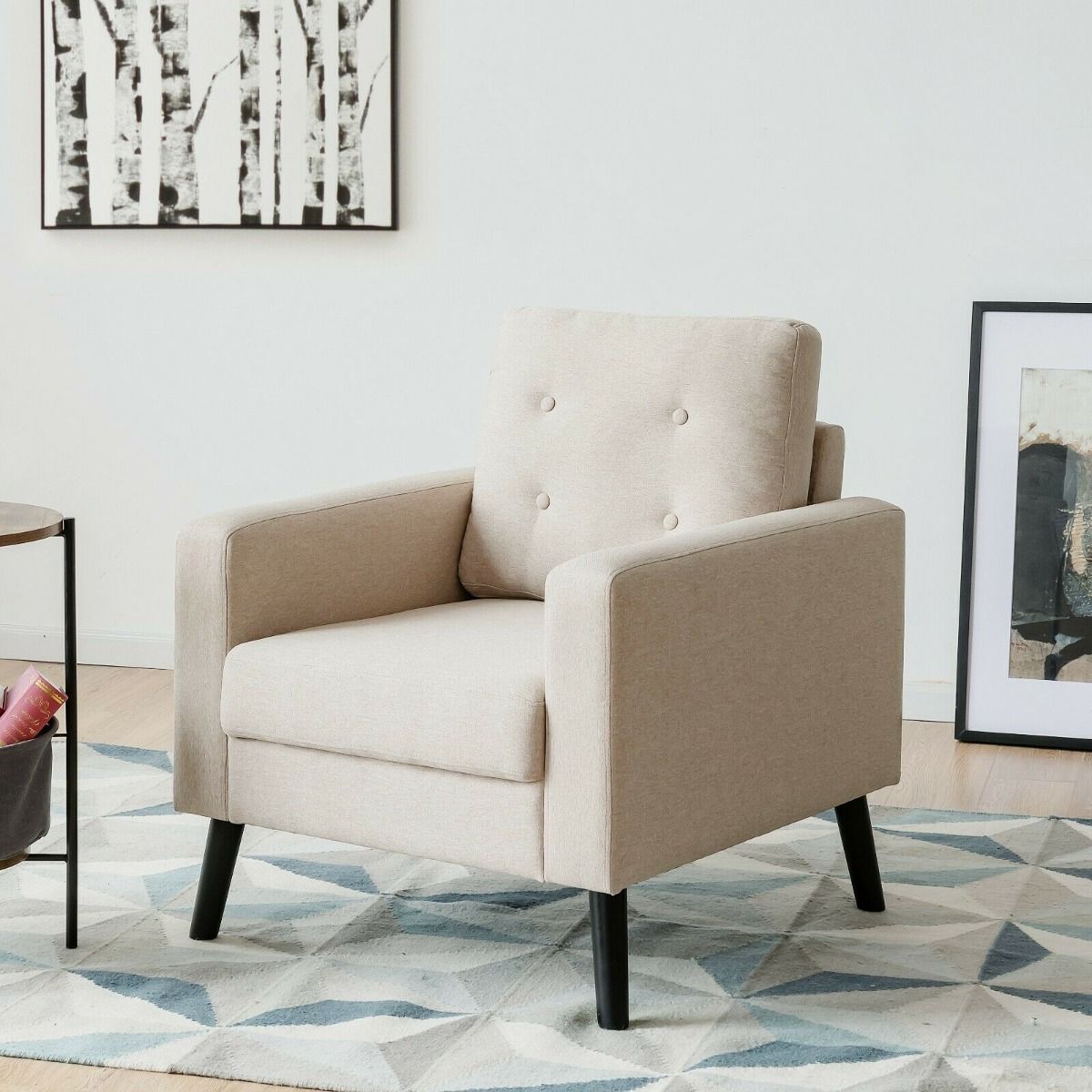 Modern Upholstered Accent Sofa Chair for Living Room